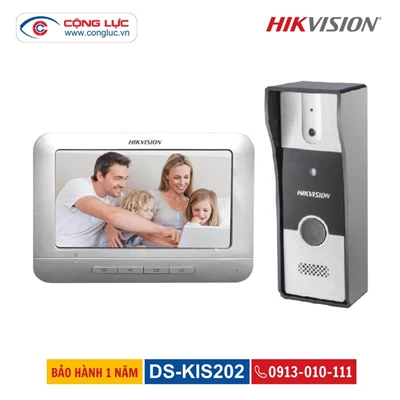 Bộ Chuông Cửa Màn Hình Màu Analog Hikvision DS-KIS202